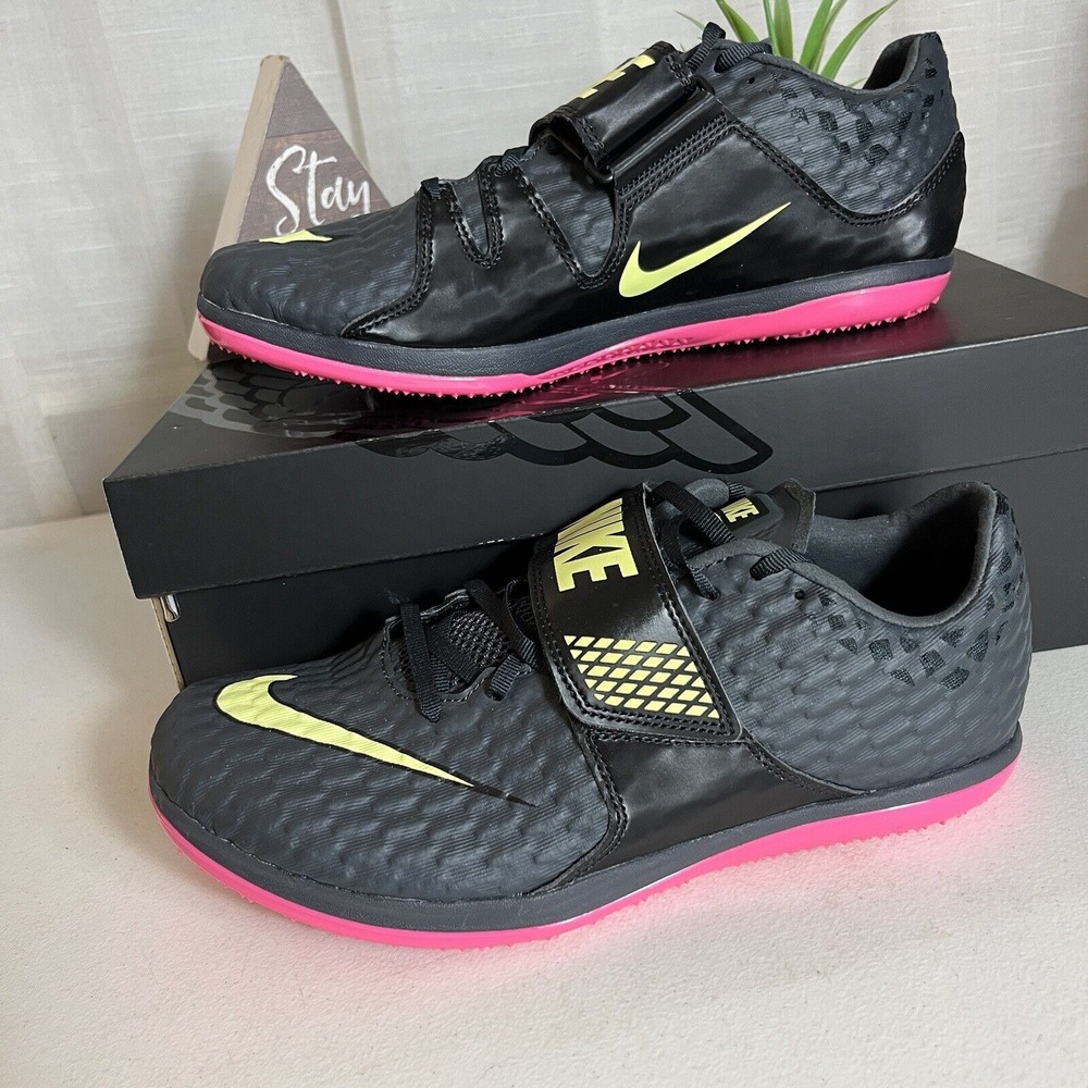 Nike High Jump Elite Track & Field Shoes Men Size 8.5 Spikes 806561-003 Black